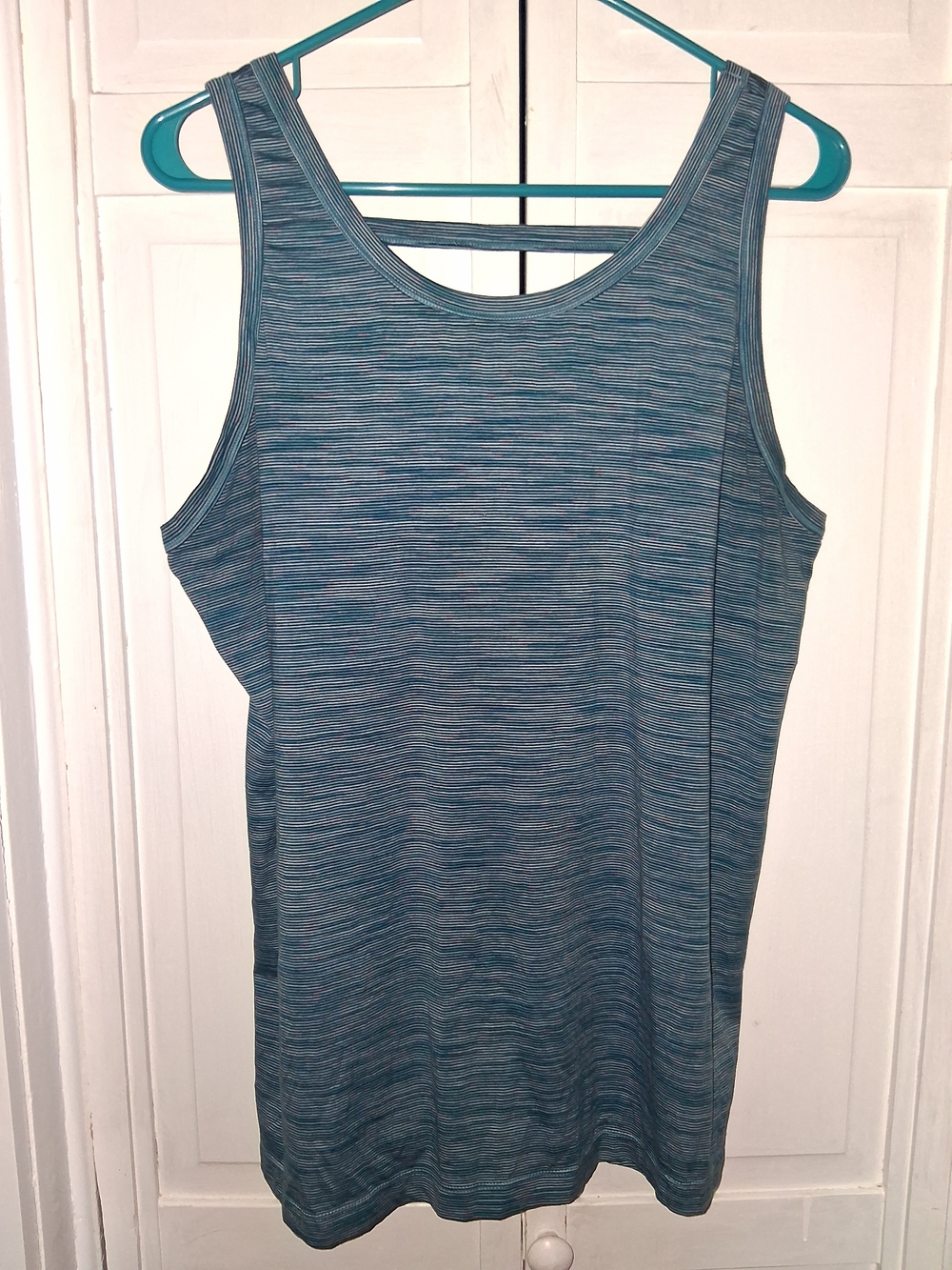 C9 by Champion Teal Space-Dye Racerback Tank